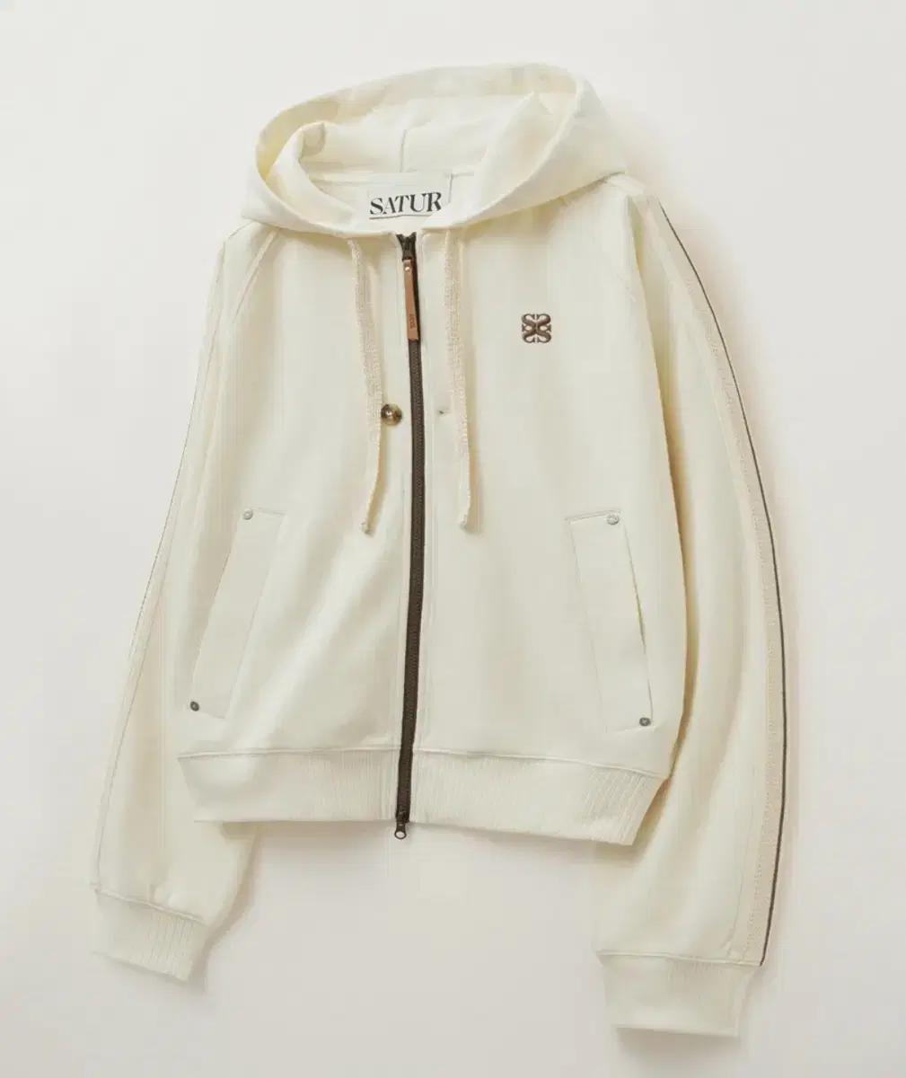 SATUR 세터 로턴 루즈핏 후드 집업 리조트 크림 L size