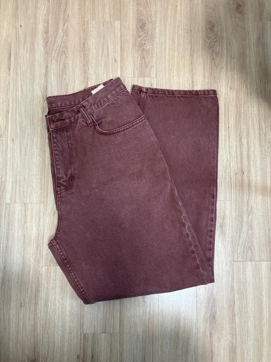 위캔더스 바지 PIERROT DENIM PANTS (BURGUNDY)