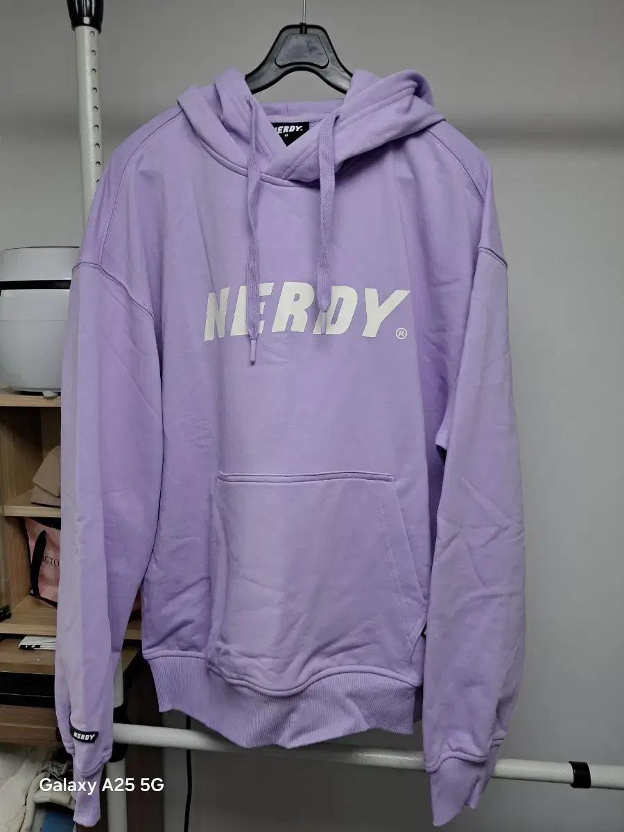 널디 NERDY 라일락 퍼플  공용 가능 후드티 LIGHT PURPLE