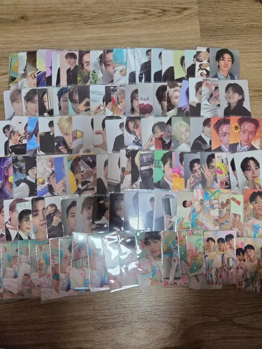 세븐틴 포카 110장 일괄 판매