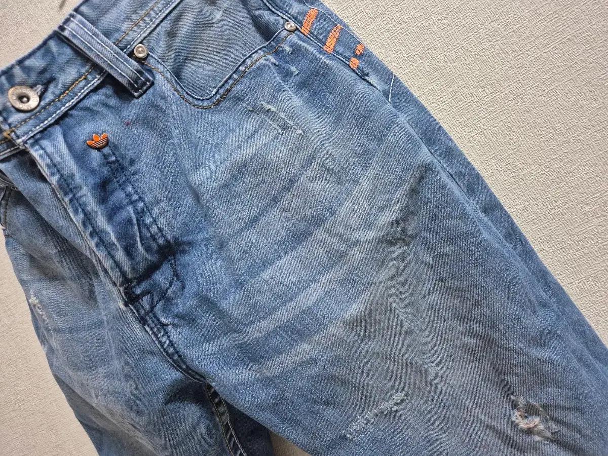 아디다스 X 디젤 스트레이트 데님 팬츠