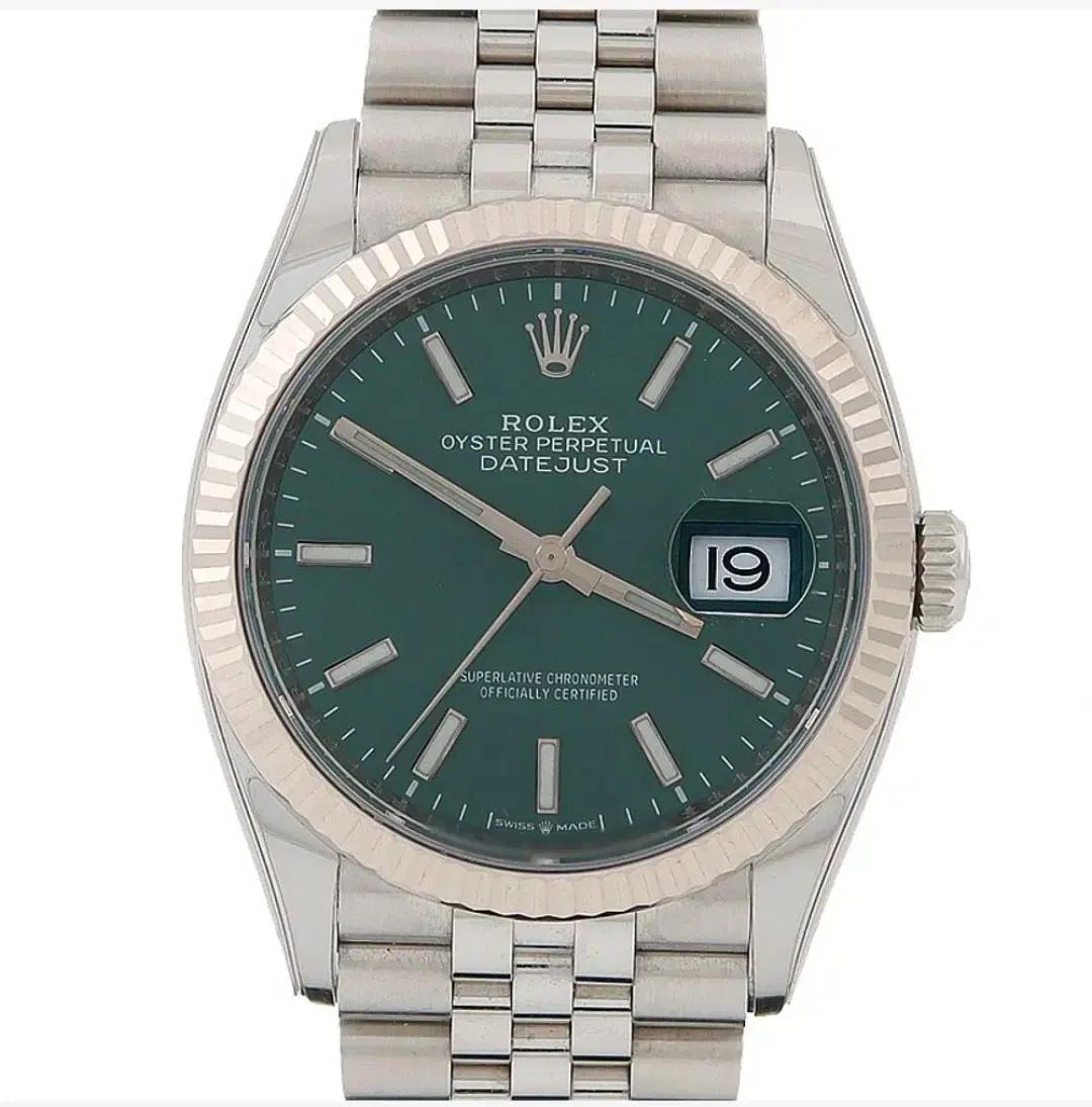 롤렉스 데이트저스트 스틸 36mm 그린판