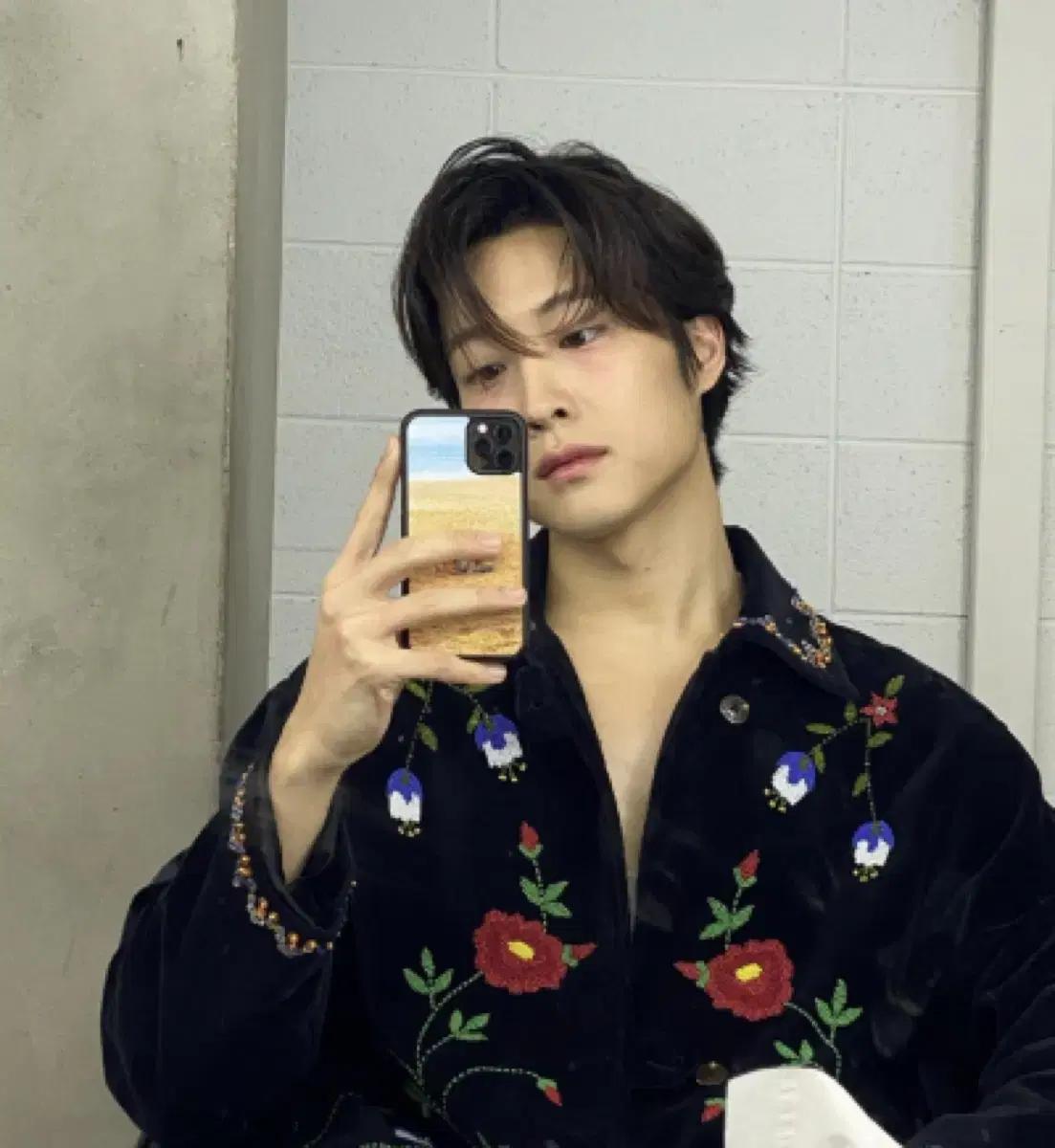 bode 보디 자수 자켓 beaded garden vine jacket