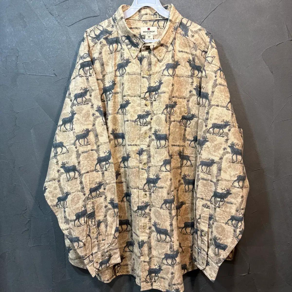 [XXL] WOOLRICH 울리치 빈티지 패턴 워크 셔츠