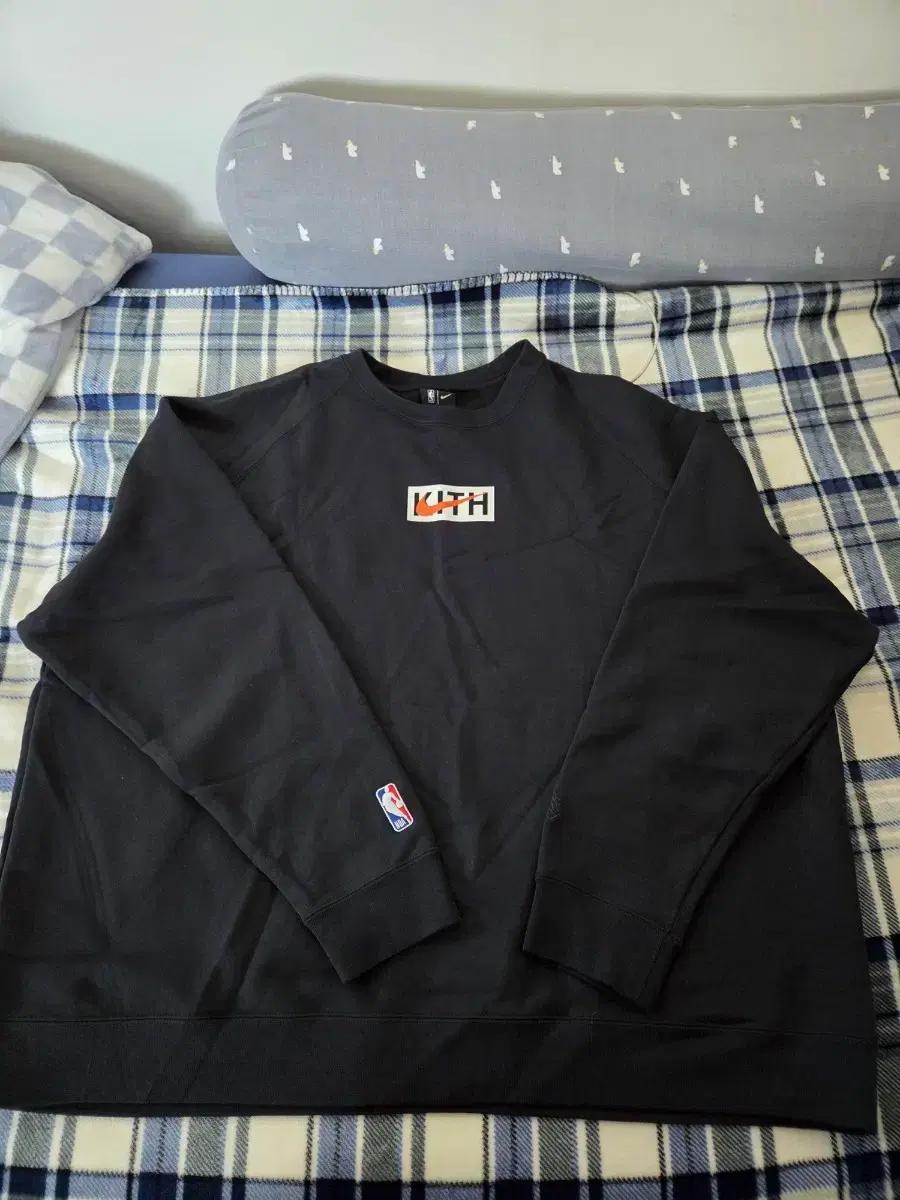 나이키x키스 KITH  뉴욕 닉스 플리스 크루넥 블랙 3XL사이즈
