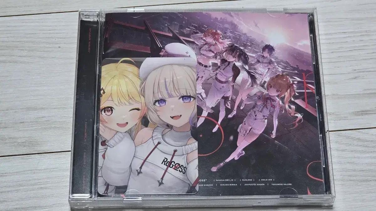 홀로라이브 ReGLOSS 1st 앨범 CD 특전 카드(카나하지)포함