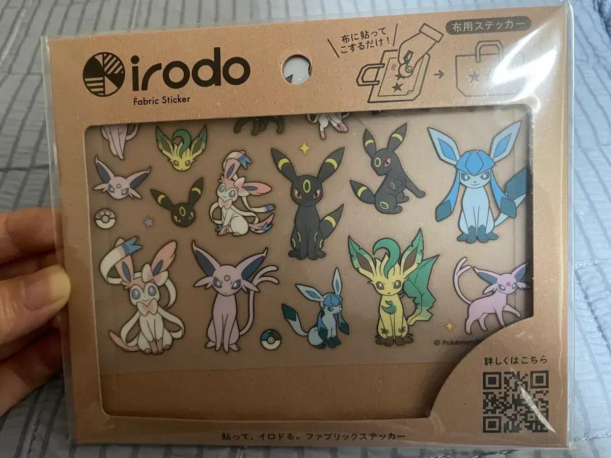 포켓몬스터 irodo 패브릭 스티커 이브이 계열