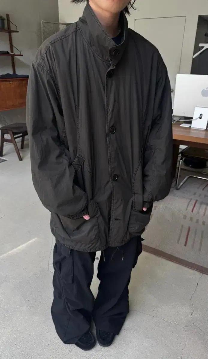 4)폴리테루 패디드헌트코트 카키올리브