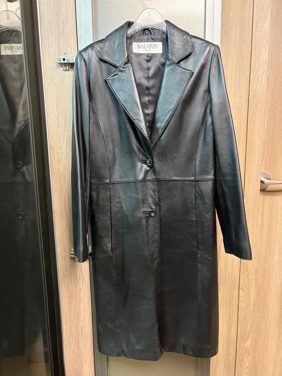 발망 balmain 리얼 램스킨 롱자켓