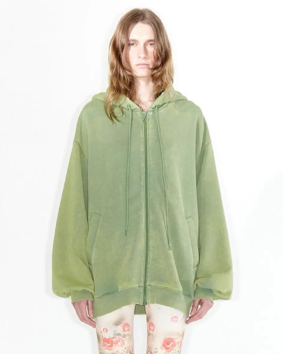 Openyy wide box hoodie 오픈와이와이 후드집업 그린