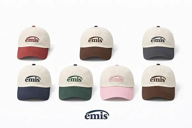 emis 투톤 캡 모자