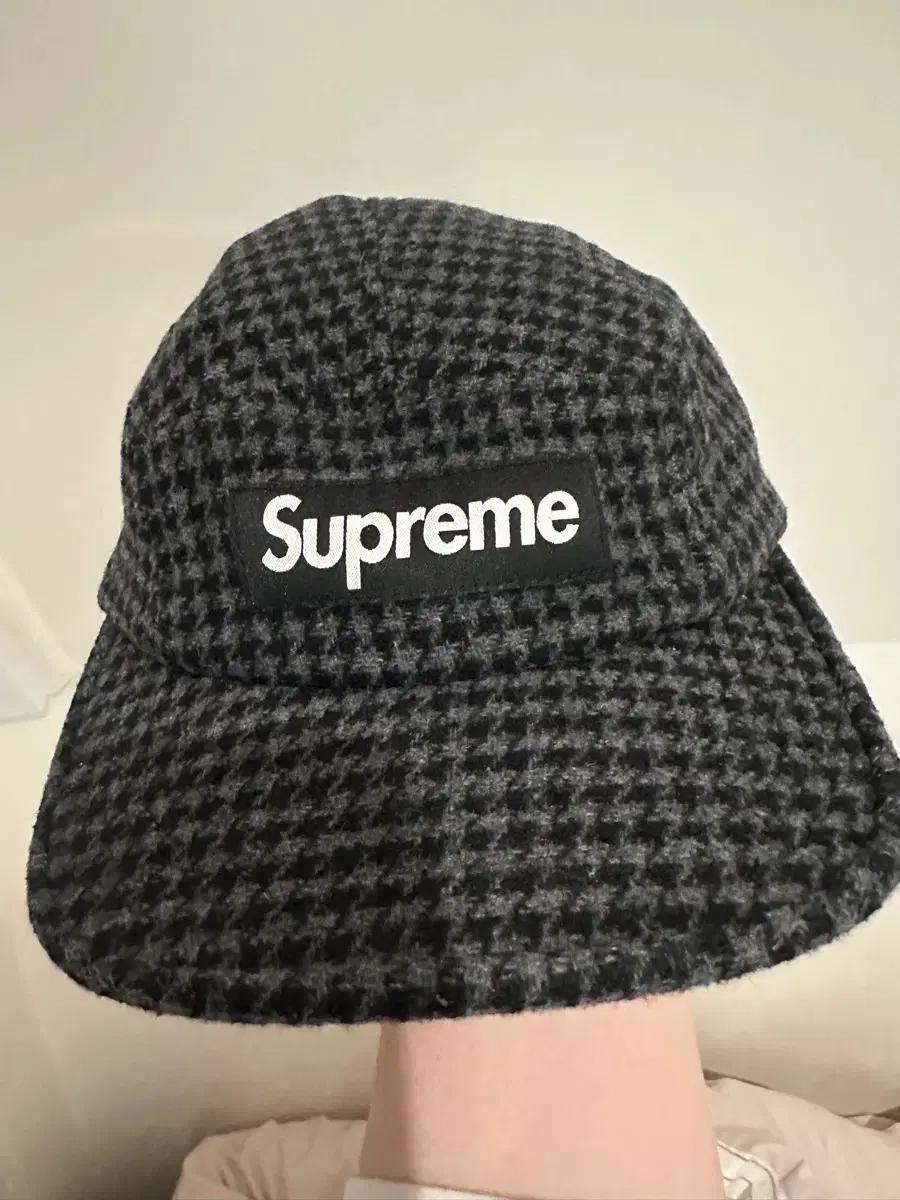 23fw week18슈프림 Supreme 체크 모자 100%울