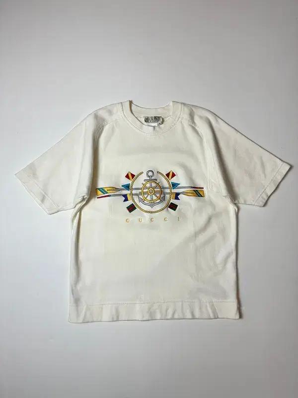 구찌 GUCCI 90's 빈티지 마린 자수 반팔 티셔츠 PN8855