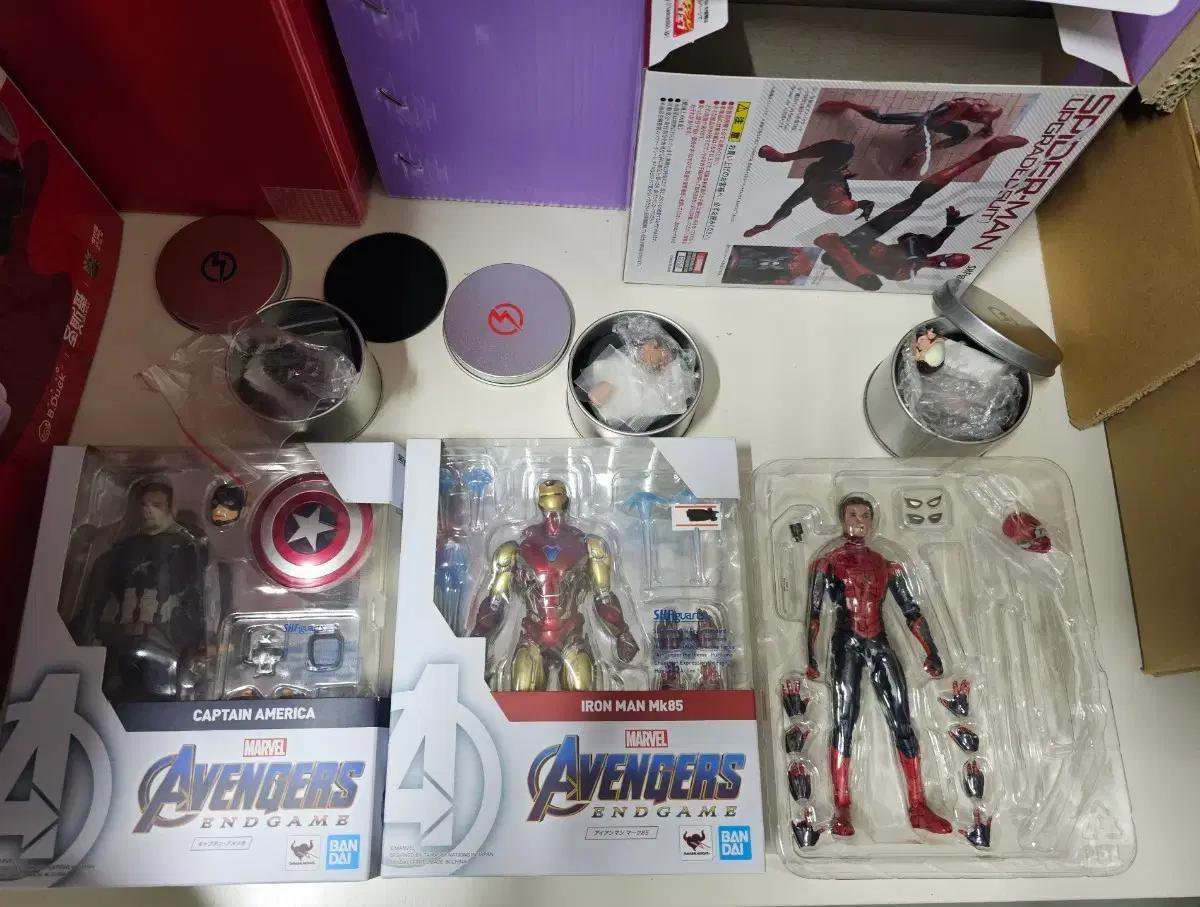 SHF 엔드게임 캡틴아메리카, 마크85, 스파이더맨 업그레이드 슈트 판매