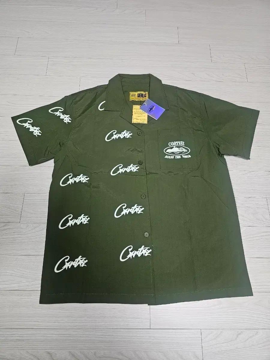 코르테이즈 corteiz 카키 반팔셔츠
