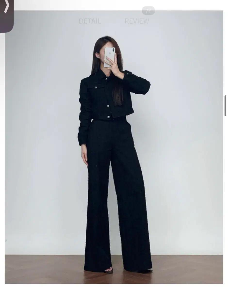 브론 FRINGE CROP JACKET / WIDE PANTS