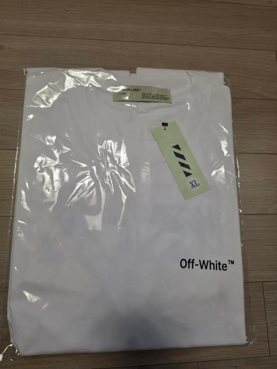 Off-White 오프화이트 화이트 블랙 XL 새상품 티셔츠