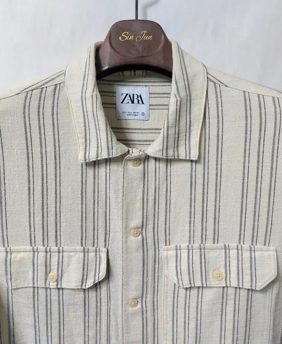 ZARA 자라 면스판 셔츠 110