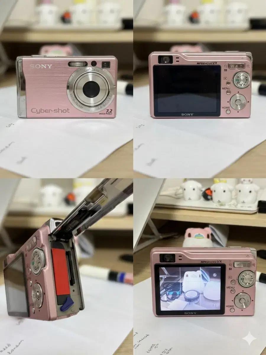소니 사이버샷 w80 핑크 디카 빈티지 디지털 카메라 dsc-w80