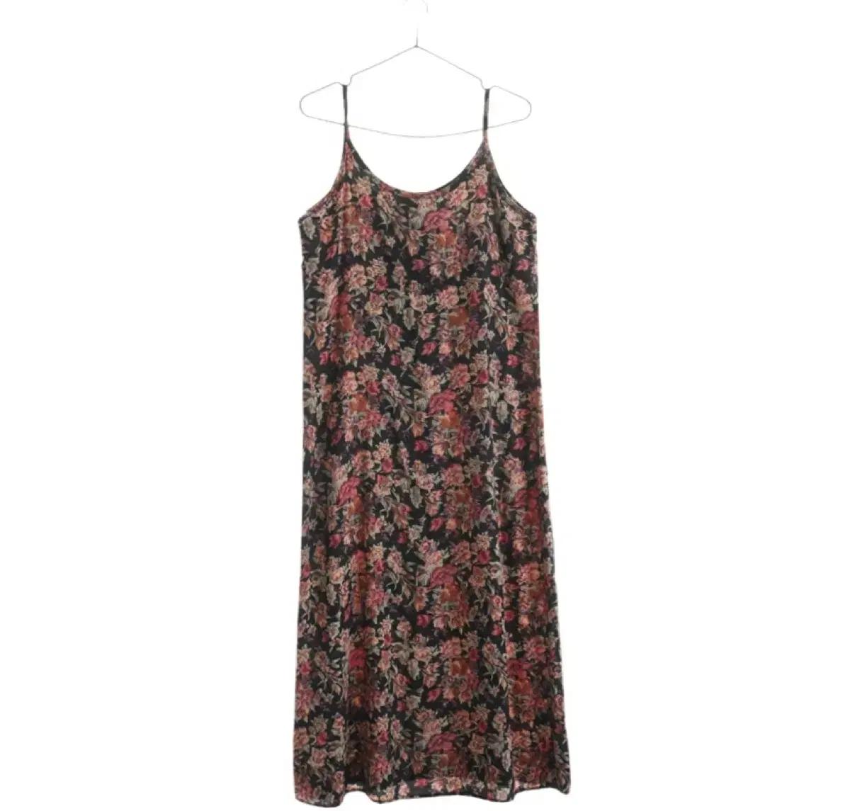 빈티지ㅣ원피스ㅣFlower pattern bustier dress