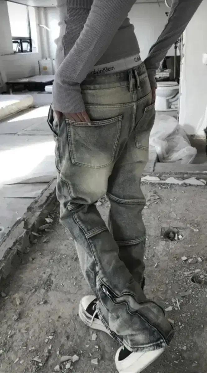 kyoiii grind zip cargo pt 쿄이 카고 바지 팬츠