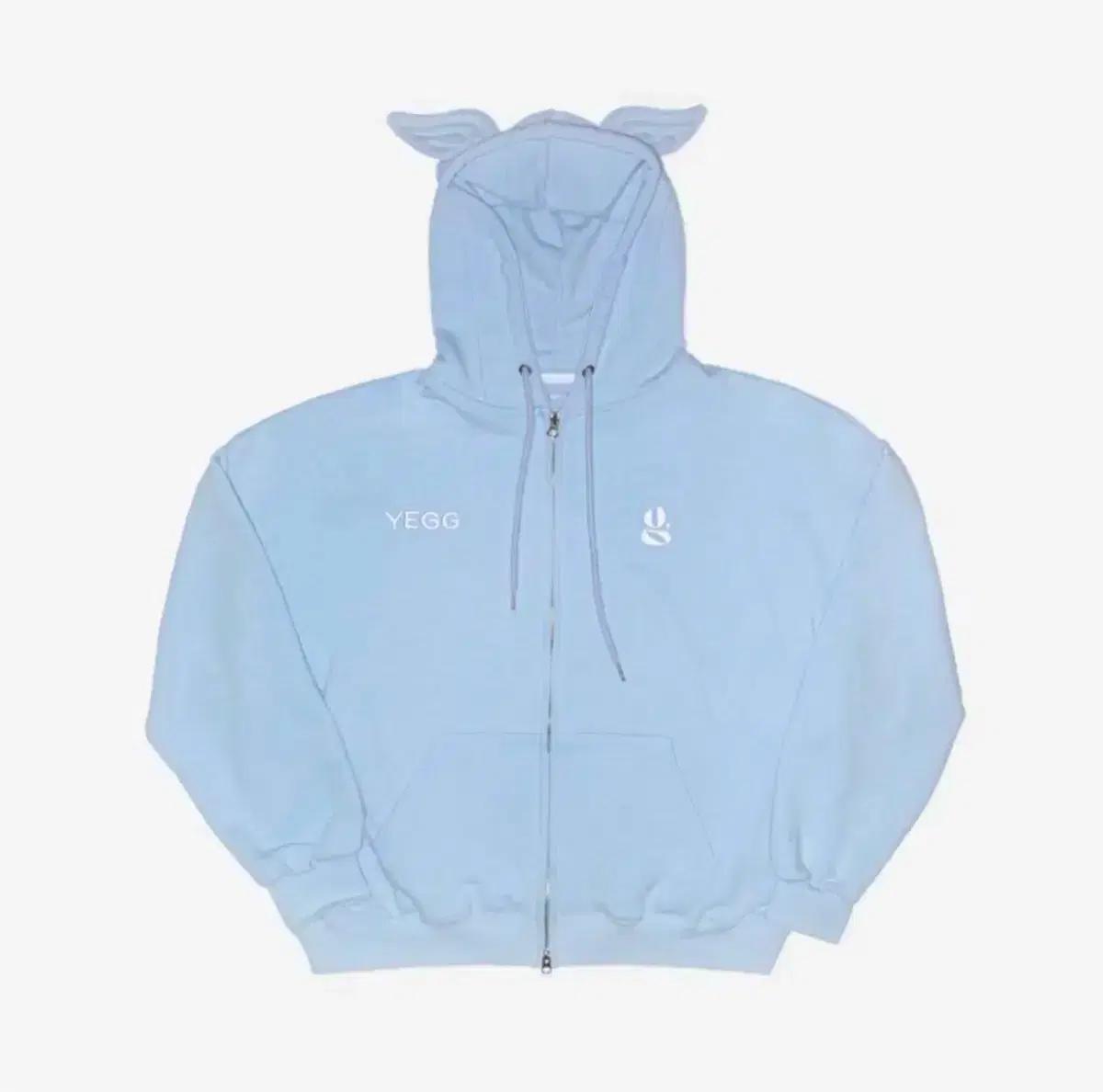 yegg 예그 윙 후디 스카이블루