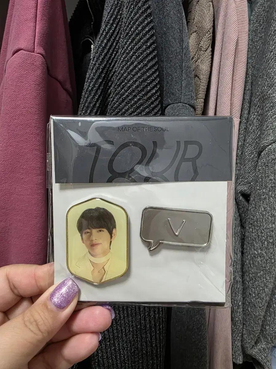방탄소년단 bts  MAP OF THE SOUL TOUR 뷔 배지 세트
