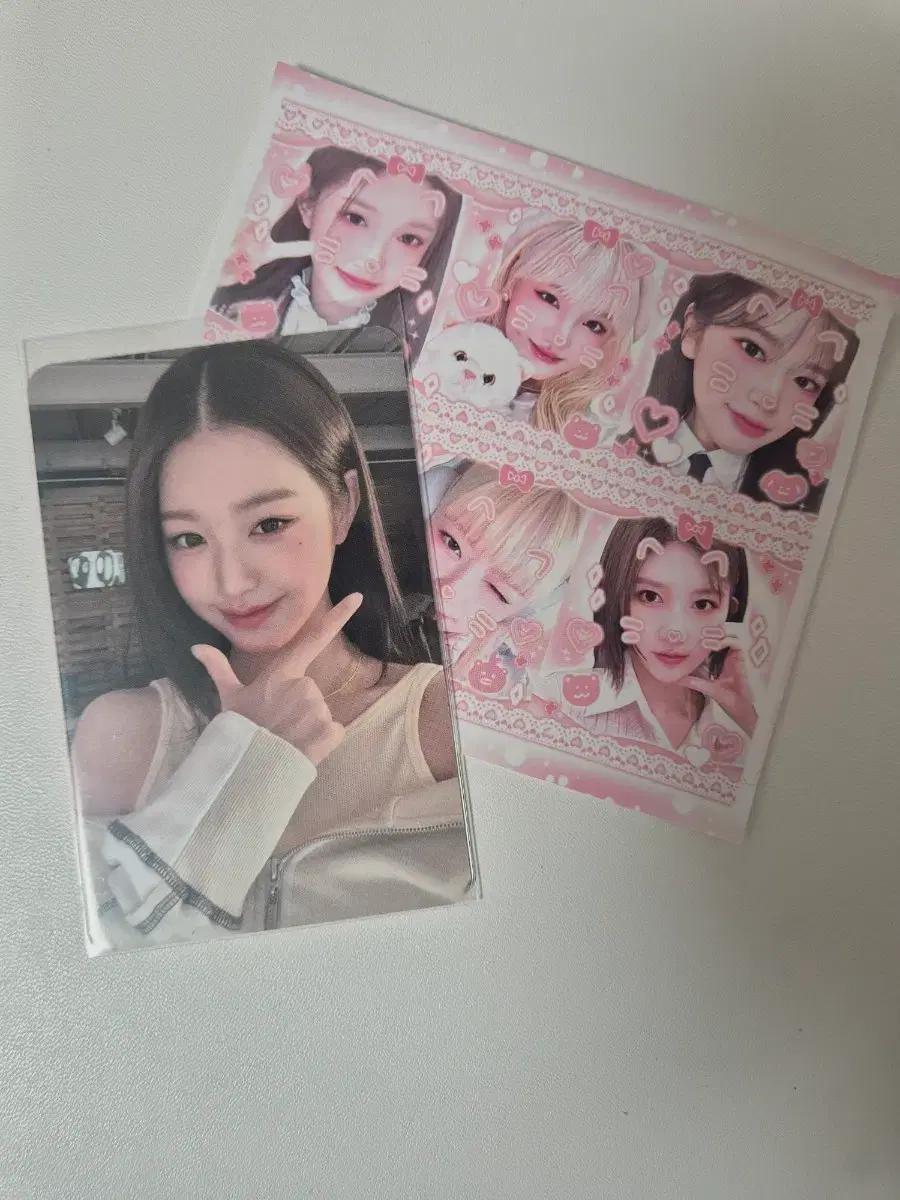 아이브 원영 옥수수수염차 포카
