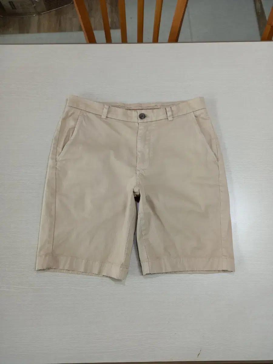 32 BrooksBrothers 스판 반바지 베이지 32-378