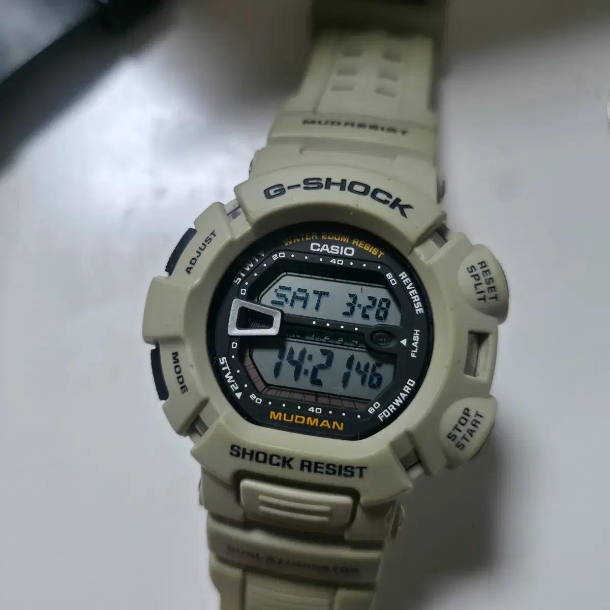 카시오 G-SHOCK 머드맨 시계 베이지 g-9000 커스텀