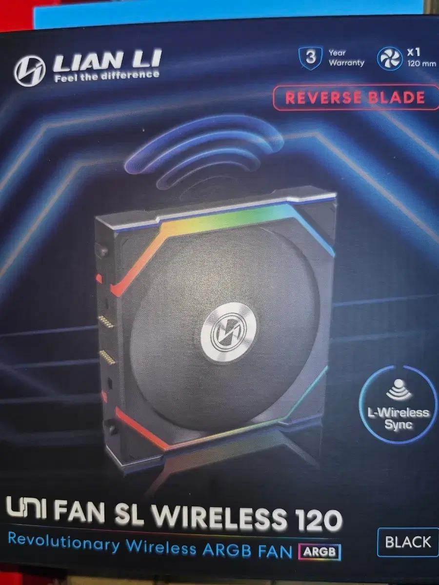 리안리 UNI FAN SL WIRELESS 120 블랙