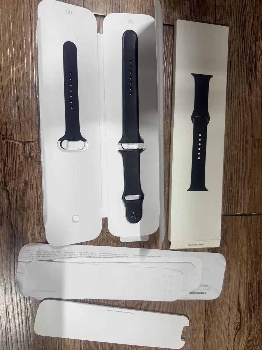 애플워치 스포츠밴드 스트랩 블랙색상 44mm 판매합니다