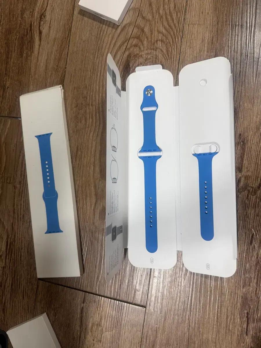애플워치 스포츠스트랩 서프블루색 44mm 판매합니다