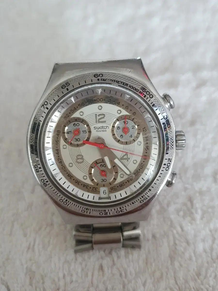 스와치(Swatch Irony AG2004)크로노그래프 메탈 시계