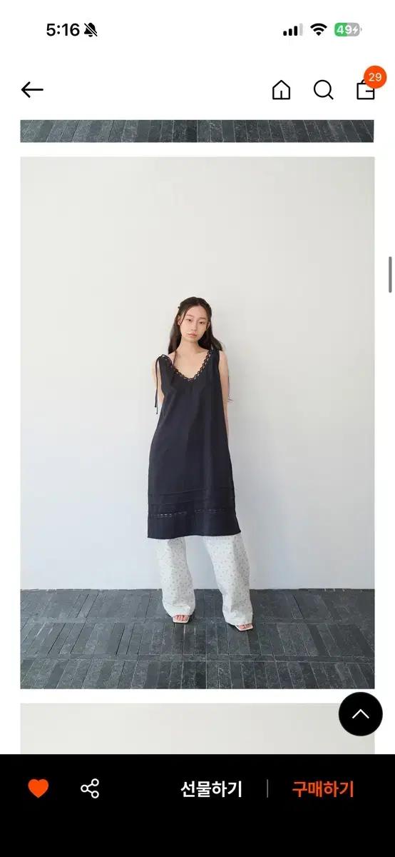 모의 moui Jazz sleeveless ops (navy)