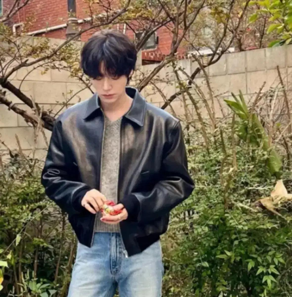 렉토 Ben 벤 밴 고트 레더 점퍼 자켓 블랙 XL