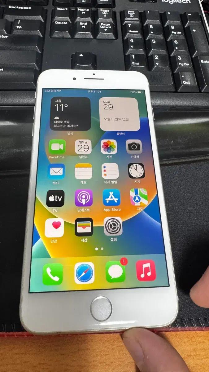 애플 아이폰8 plus 256GB 실버