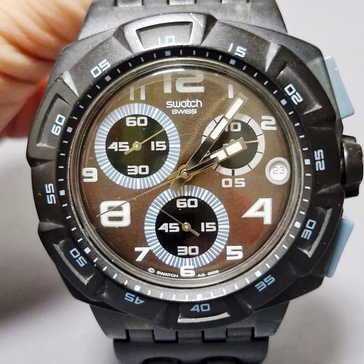 08) Swatch Chrono Plastic 시계
