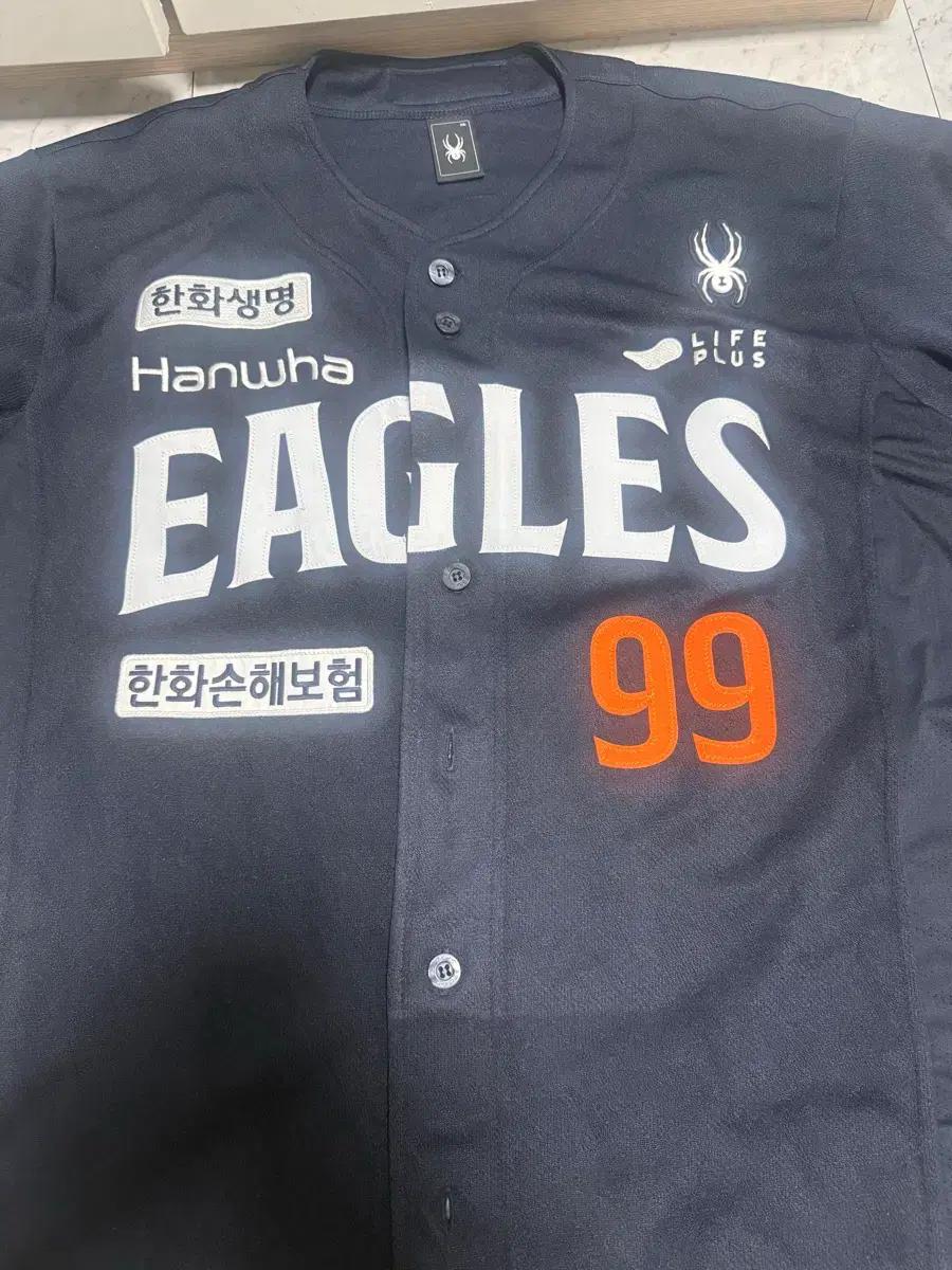 한화이글스 2025 어웨이 스파이더 류현진마킹 유니폼