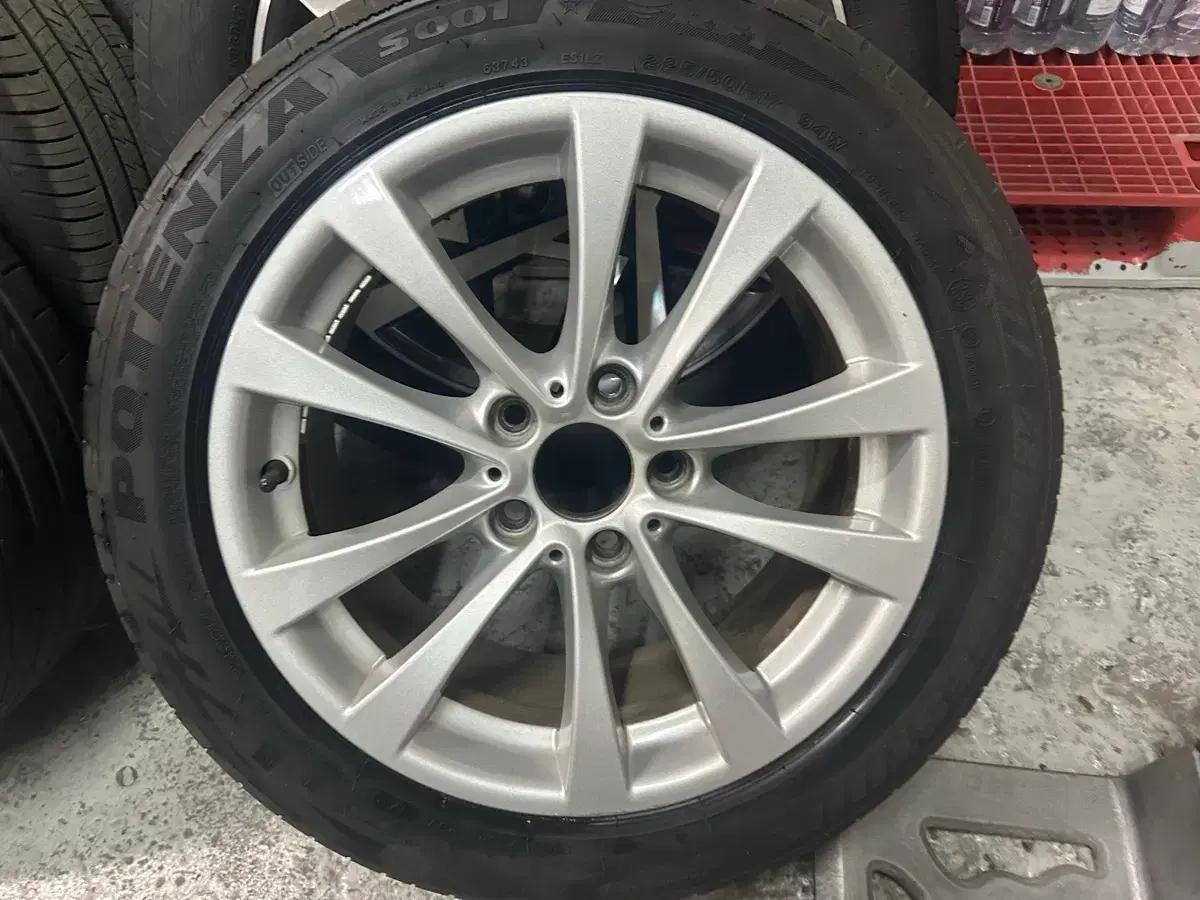 포터2용 bmw 정품 17인치 휠타이어 팔아요