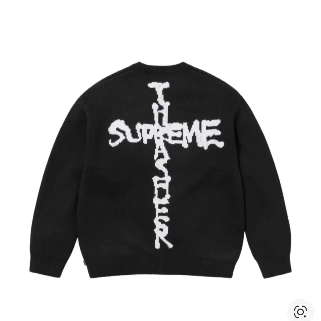 [2XL,XXL] 슈프림 x 트레셔 스웨터 니트 블랙 - 24FW