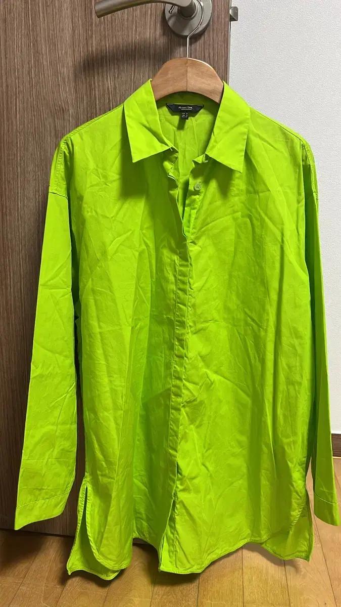 Massimo Dutti 마시모두띠 연두색 셔츠 S