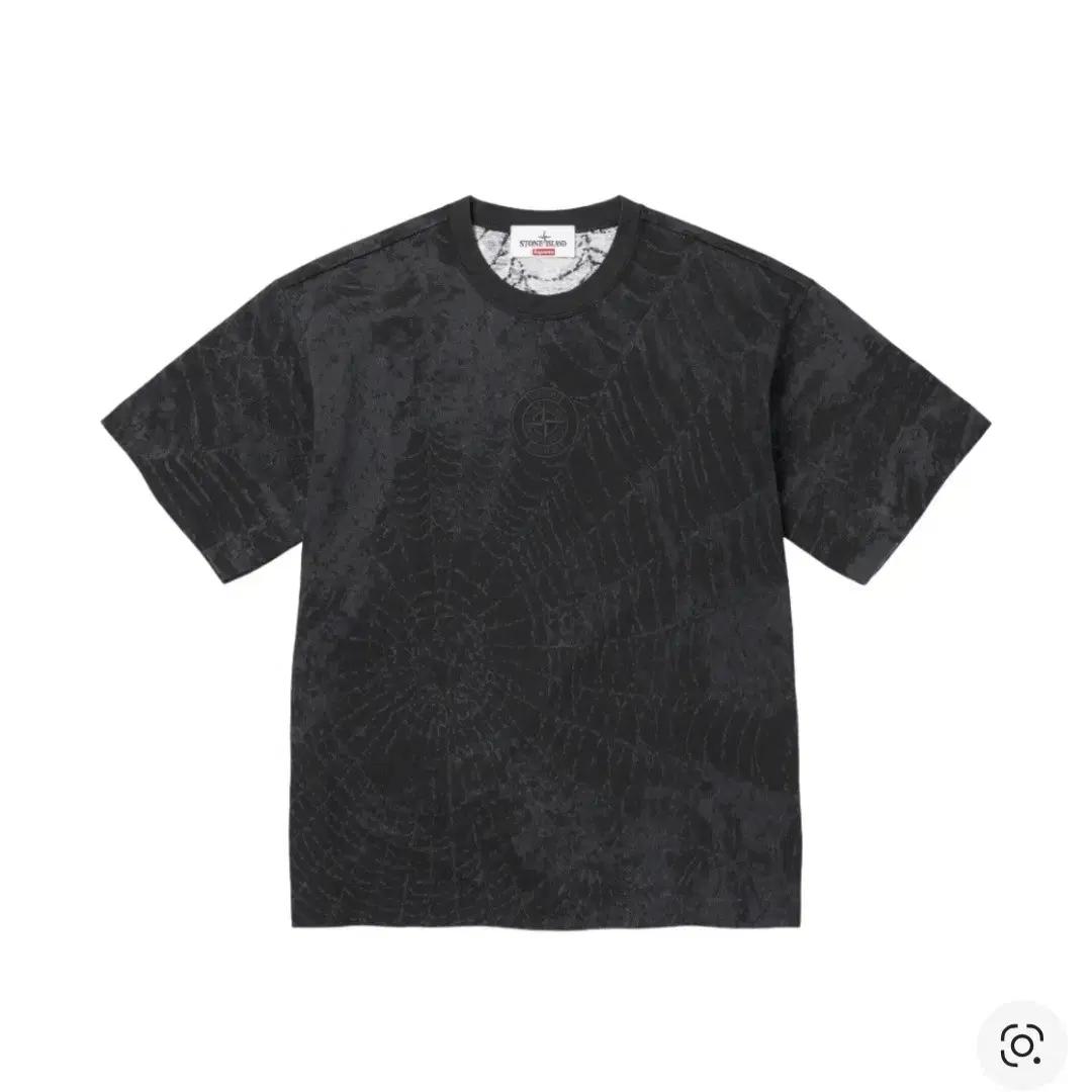 [2XL, XXL]슈프림 x 스톤 아일랜드 티셔츠 반팔 숏슬리브 탑 블랙