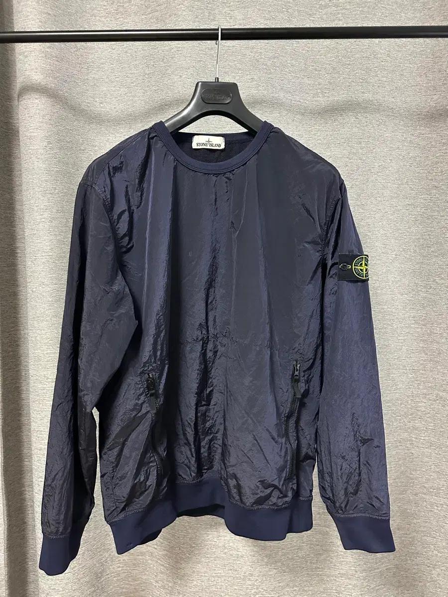 (2XL) 스톤아일랜드 나일론메탈 맨투맨 네이비