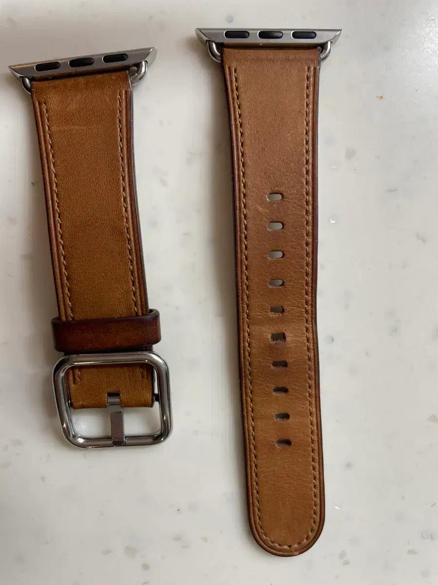 애플워치 정품 내추럴 레더스트랩 38mm ( 40-42mm )용