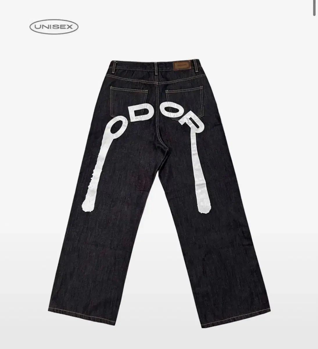 오도어 Logo drop denim in white 사이즈 1