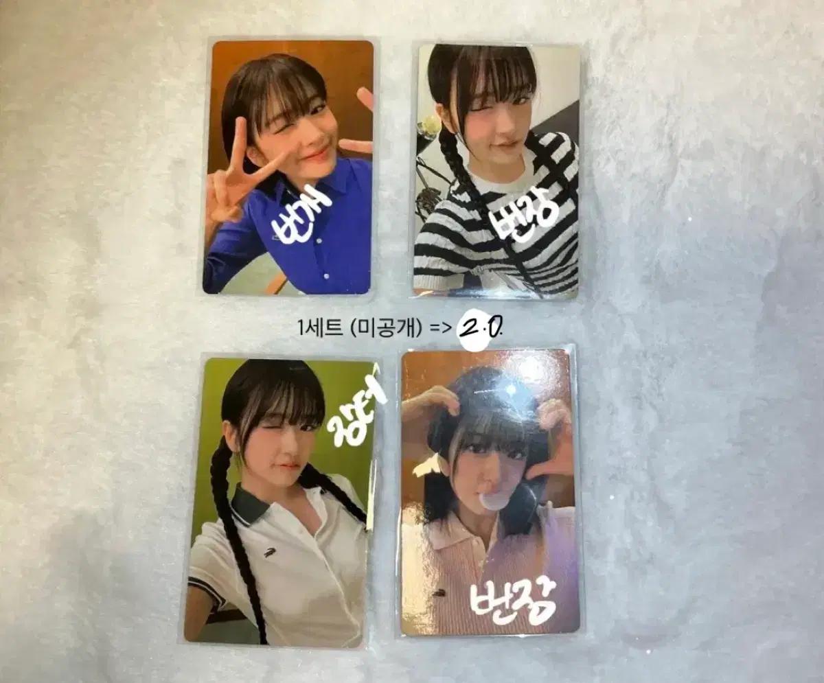 아이브 안유진 라코스테 포카 판매  (일괄 또는 개당