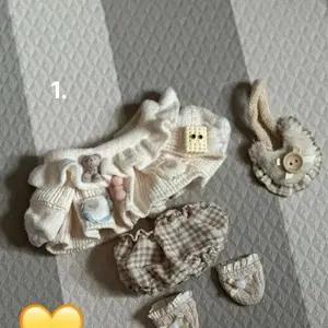 20cm 솜인형 무속성 옷장 옷 소프트치즈 / 야생재봉가상점 브라운 땡땡이 / 물고기잡화점 맨투맨 붕어빵 고양이캔 / 스포츠학원옷장 아메리칸베리 라인보비 머플러 세트 /