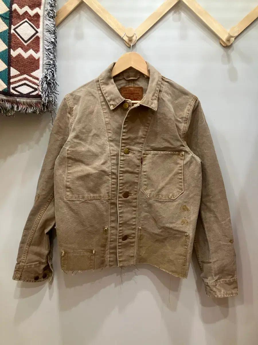 LEVIS 리바이스 캔버스 커팅자켓 S