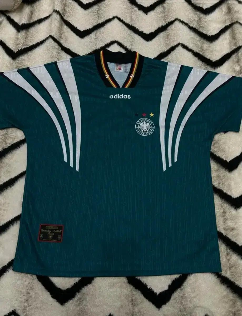 [3XL] 아디다스 1996 레트로  독일 반팔유니폼